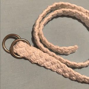 White Rope Belt.